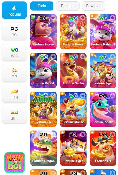 Usuário entrando no app HHHBoi com login rápido